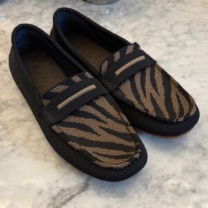 Rothy’s Black Zebra Driving Loafers